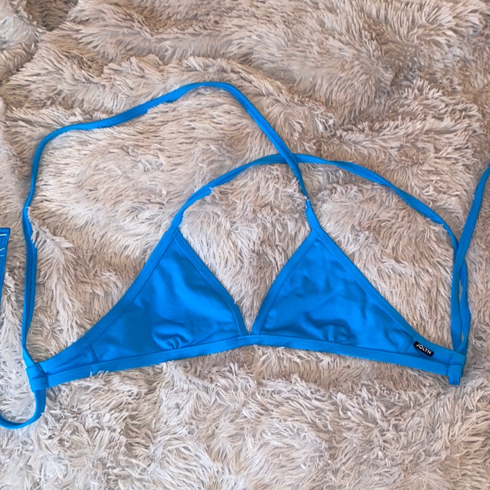 JOLYN ELECTRIC BLUE TRIANGLE TOP